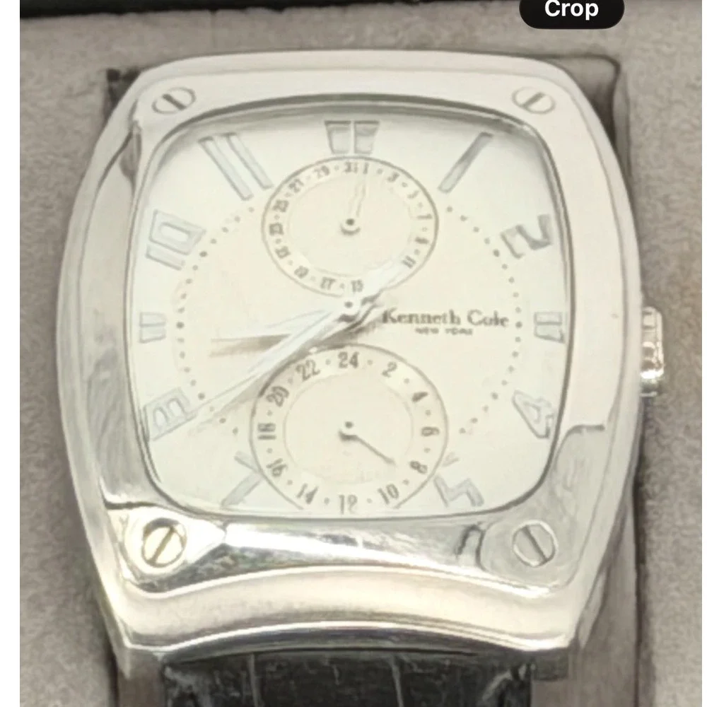 Kenneth Cole‎ New York Stainless Steel Leather Band Watch C275-04-KC1279 99-17